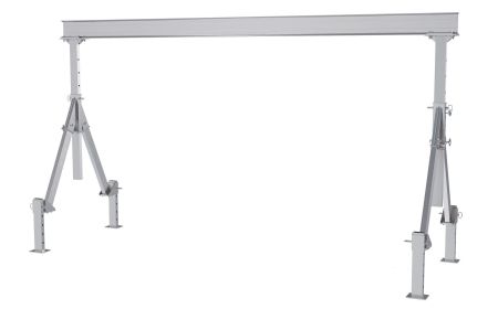 Adjustable Aluminum Gantry Crane with Leveling Legs - BAHA-ALO Series by Beacon Industries
