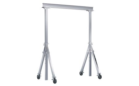 Adjustable Aluminum Gantry Crane with Locking Casters - BAHA-TLC series by Beacon Industries