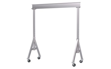 Adjustable Aluminum Gantry Crane with Locking Casters - BAHA-TLC series by Beacon Industries