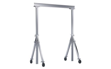 Adjustable Aluminum Gantry Crane with V-Groove Casters - BAHA-VG series by Beacon Industries
