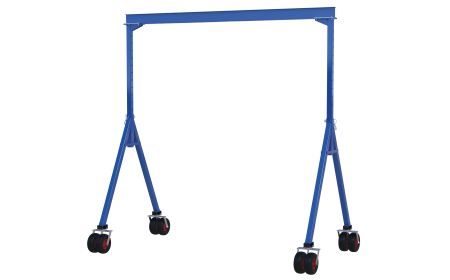 Adjustable Steel Gantry Crane with Pneumatic Casters - BAHS-PNU Series