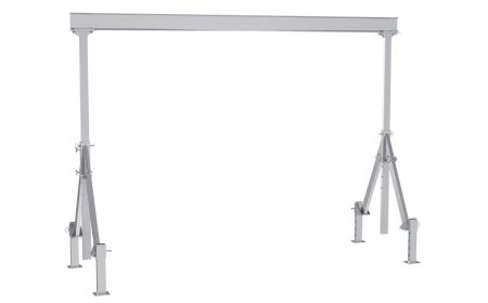 Ajustable Aluminum Gantry Crane with Leveling Legs - BAHA-ALO Series by Beacon Industries