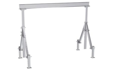 Ajustable Aluminum Gantry Crane with Leveling Legs - BAHA-ALO Series by Beacon Industries