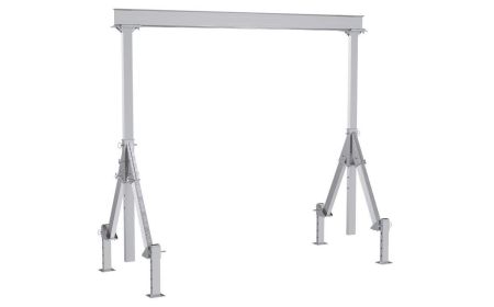 Ajustable Aluminum Gantry Crane with Leveling Legs - BAHA-ALO Series by Beacon Industries