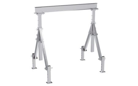 Aluminum A Frame Hoist with Leveling Legs - BAHA-ALO Series by Beacon Industries