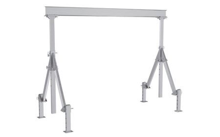 Aluminum A Frame Hoist with Leveling Legs - BAHA-ALO Series by Beacon Industries