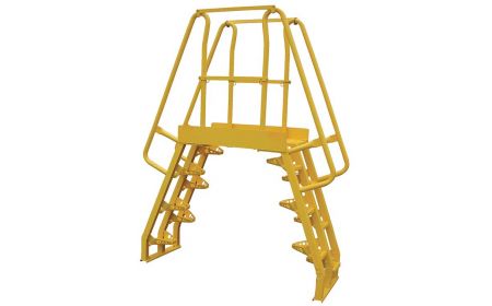 Alternating Cross Over Ladder - Ladder with Platform - BCOLA series