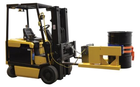 Forklift Drum Dumper - Fork Mounted Barrel Rotator - BDCR series