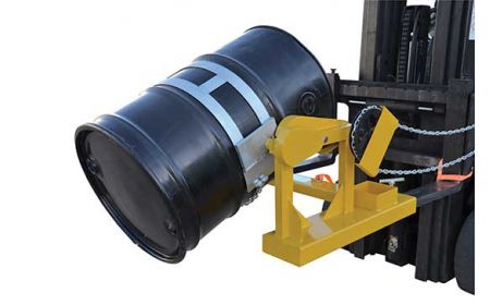 Forklift Drum Dumper - Fork Mounted Barrel Rotator - BDCR series