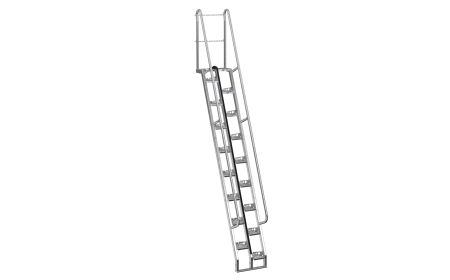 Galvanized Alternate Stairs - BATS series